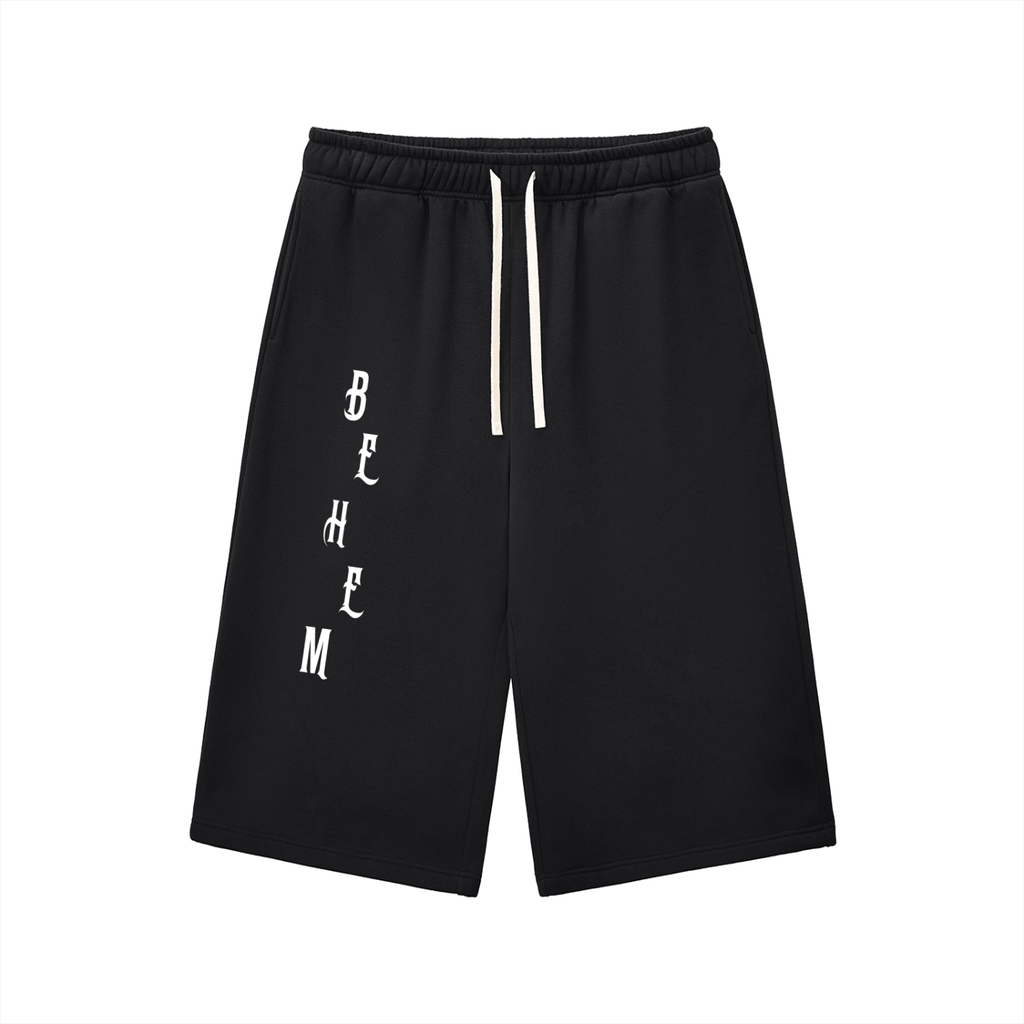 Relaxed Drawstring Three-quarter Sweatpants