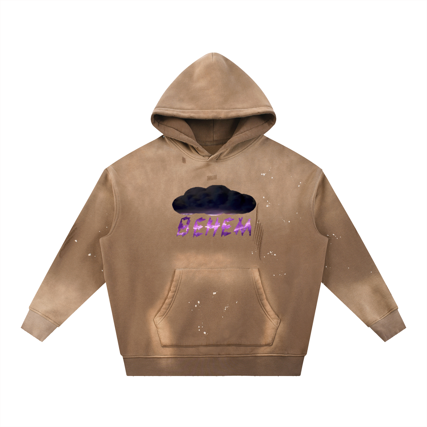 BEHEM ( Storm) Frayed Fleece Hoodie